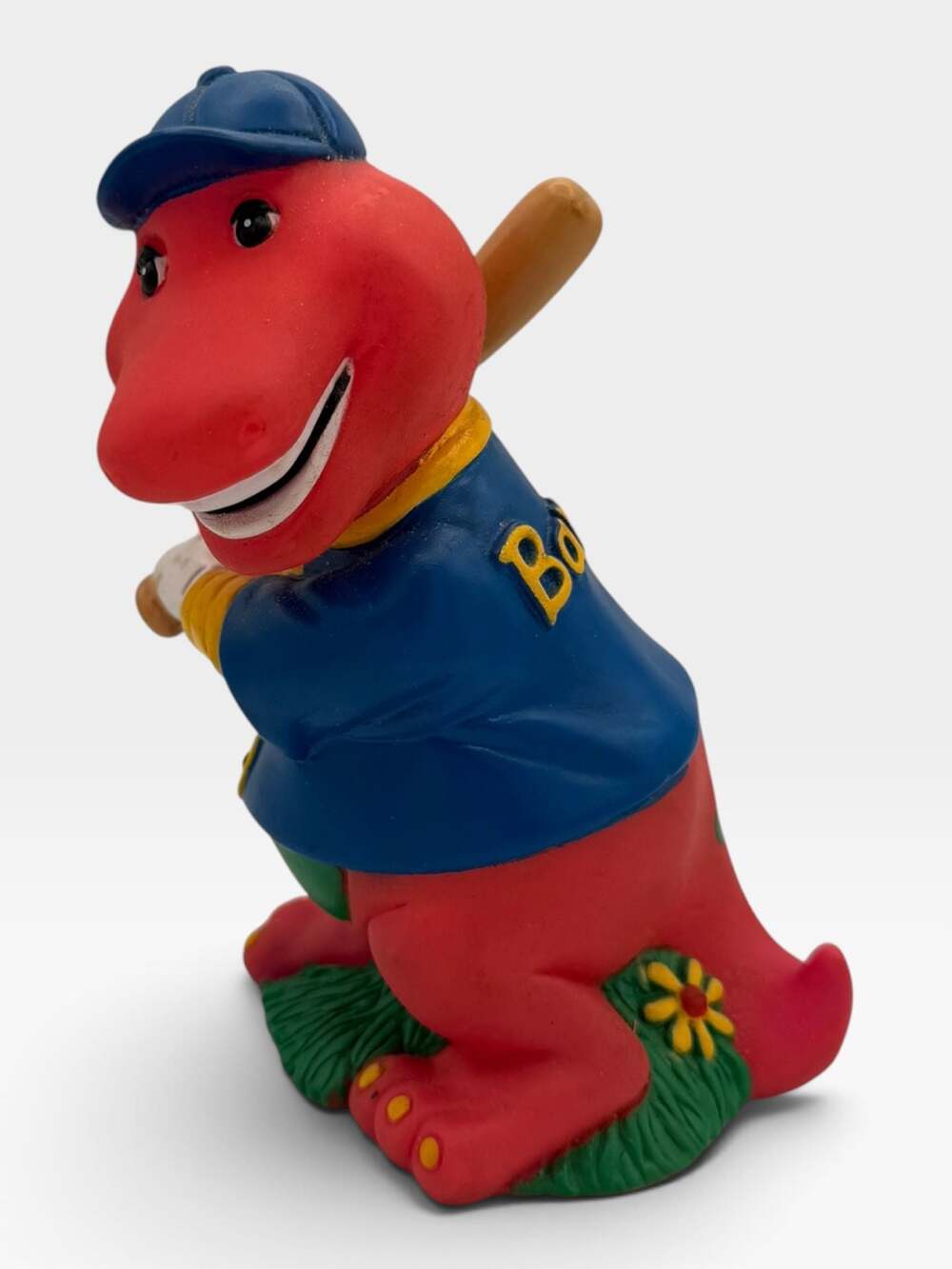 Vintage 1992 Barney The Dinosaur Baseball Player Coin Piggy Bank The Lyons Group